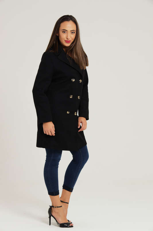 Tiffany Midaxi Length Melton Winter Coat