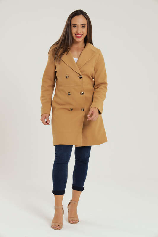 Tiffany Midaxi Length Melton Winter Coat