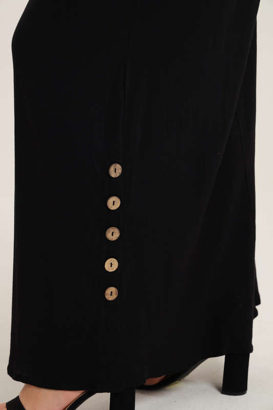 Emma Classic Maxi Long Sleeve Black Abaya Kaftan Belted Cloak Dress With Pockets