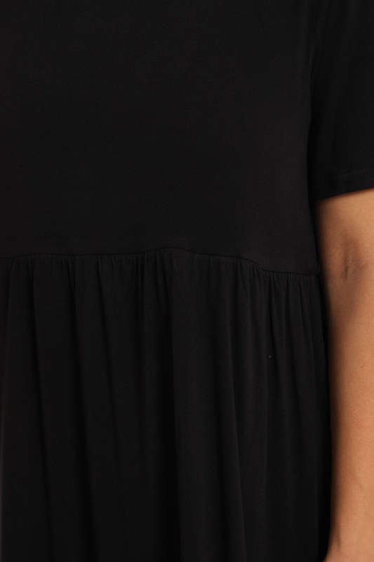 Fatigue Loose Fit Midaxi Tiered Dress