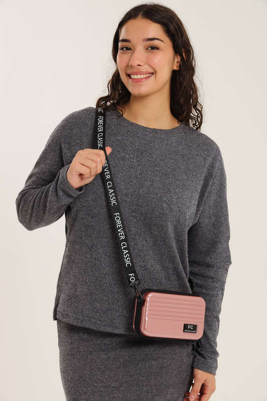 Forever Classic Women Mini Suitcase Cosmetic Sling Bag