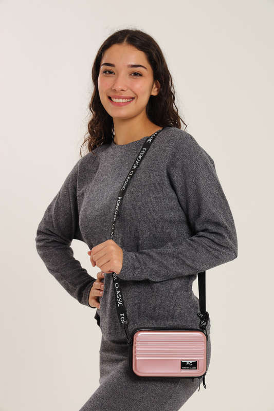 Forever Classic Women Mini Suitcase Cosmetic Sling Bag