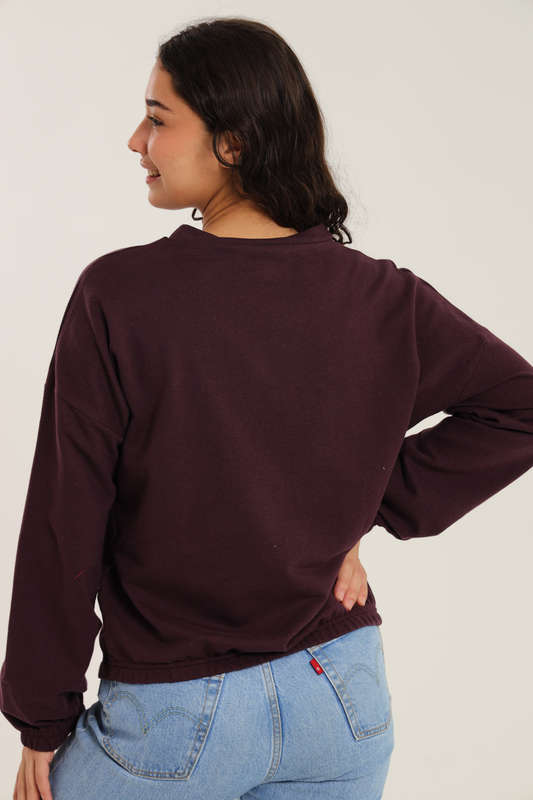 Je ne sais quoi Pullover Unbrushed Fleece Sweater