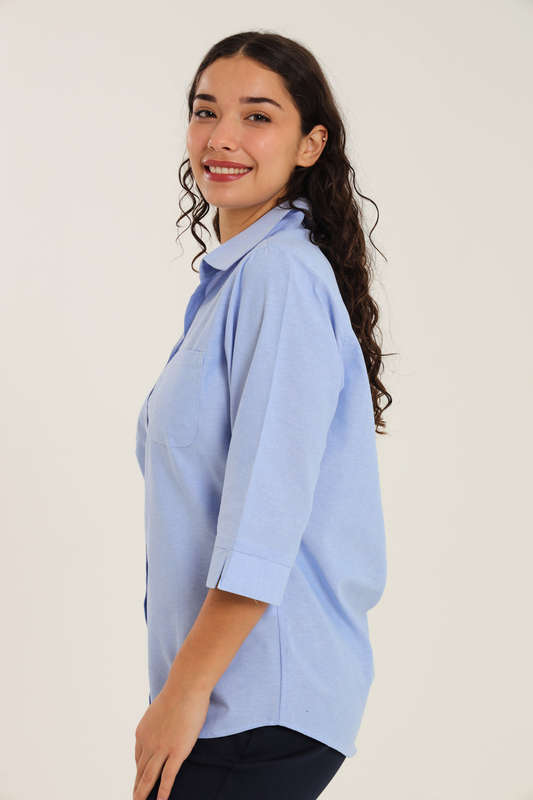 Ladies Duchess Blouse Shirt Corporate Wear 3/4 Sleeve Size 26 To 56