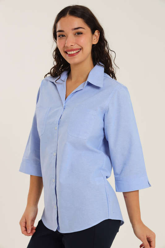 Ladies Duchess Blouse Shirt Corporate Wear 3/4 Sleeve Size 26 To 56