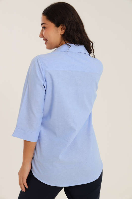 Ladies Duchess Blouse Shirt Corporate Wear 3/4 Sleeve Size 26 To 56