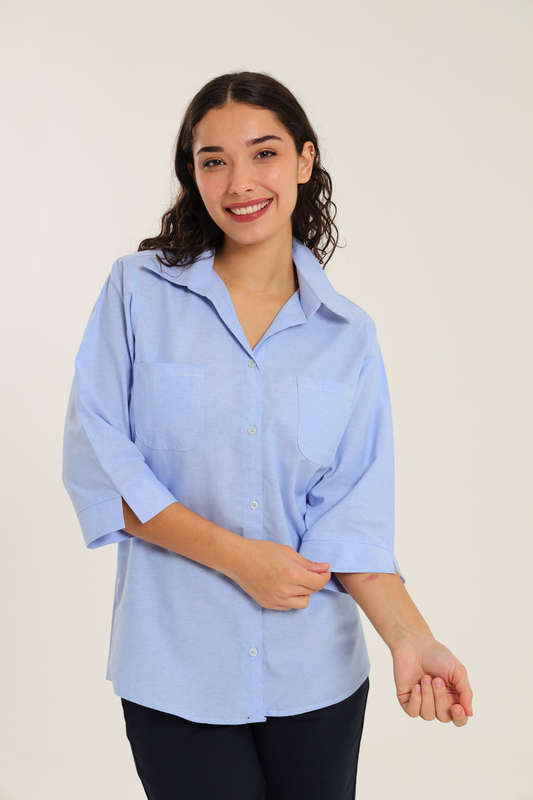 Ladies Duchess Blouse Shirt Corporate Wear 3/4 Sleeve Size 26 To 56