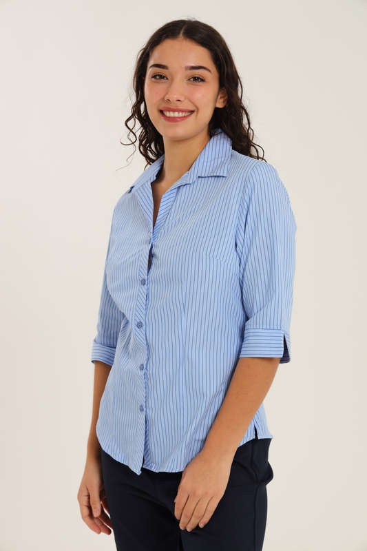 Ladies Duchess Blouse Shirt Corporate Wear 3/4 Sleeve Size 26 To 56