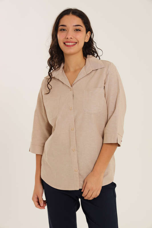 Ladies Duchess Blouse Shirt Corporate Wear 3/4 Sleeve Size 26 To 56