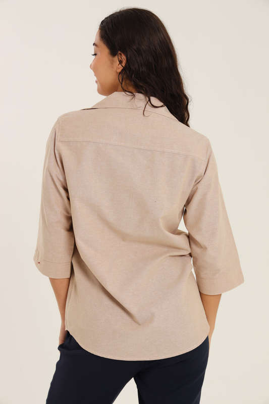 Ladies Duchess Blouse Shirt Corporate Wear 3/4 Sleeve Size 26 To 56