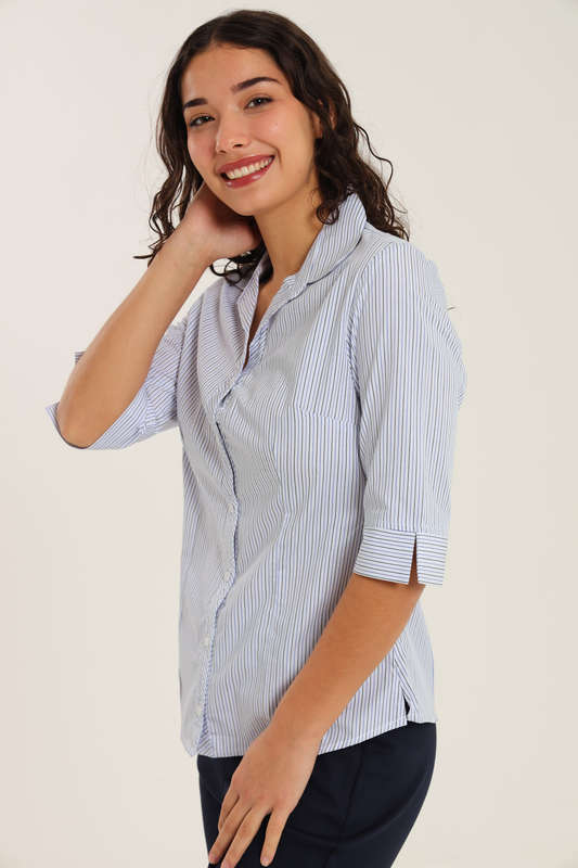 Ladies Duchess Blouse Shirt Corporate Wear 3/4 Sleeve Size 26 To 56