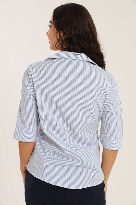 Ladies Duchess Blouse Shirt Corporate Wear 3/4 Sleeve Size 26 To 56