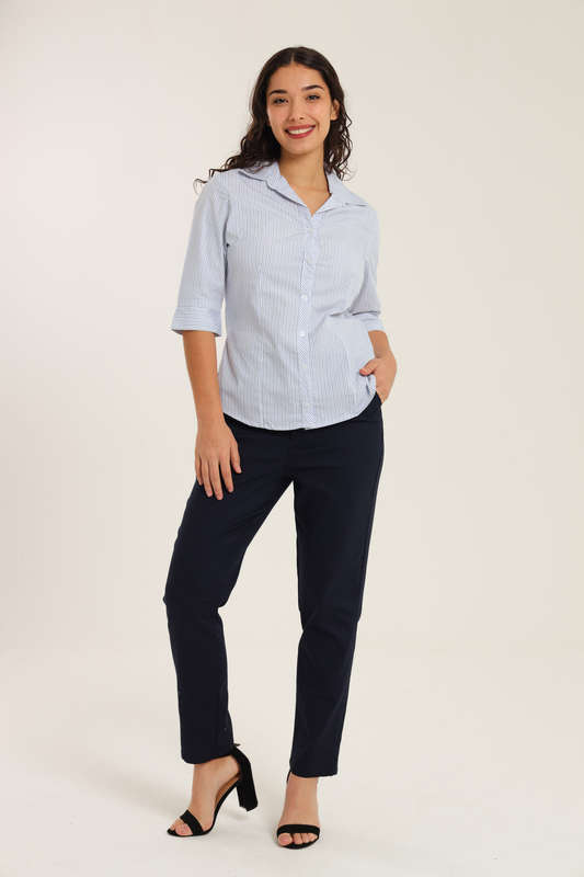 Ladies Duchess Blouse Shirt Corporate Wear 3/4 Sleeve Size 26 To 56
