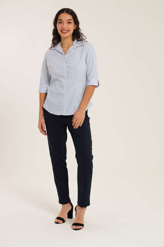 Ladies Duchess Blouse Shirt Corporate Wear 3/4 Sleeve Size 26 To 56