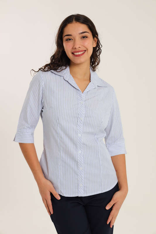 Ladies Duchess Blouse Shirt Corporate Wear 3/4 Sleeve Size 26 To 56
