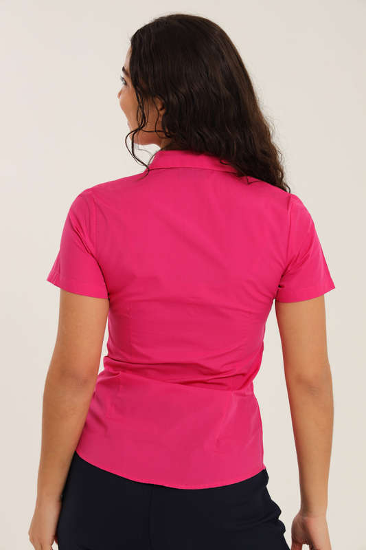 Ladies Duchess Blouse Shirt Corporate Wear Short Sleeve Size 26 To 56