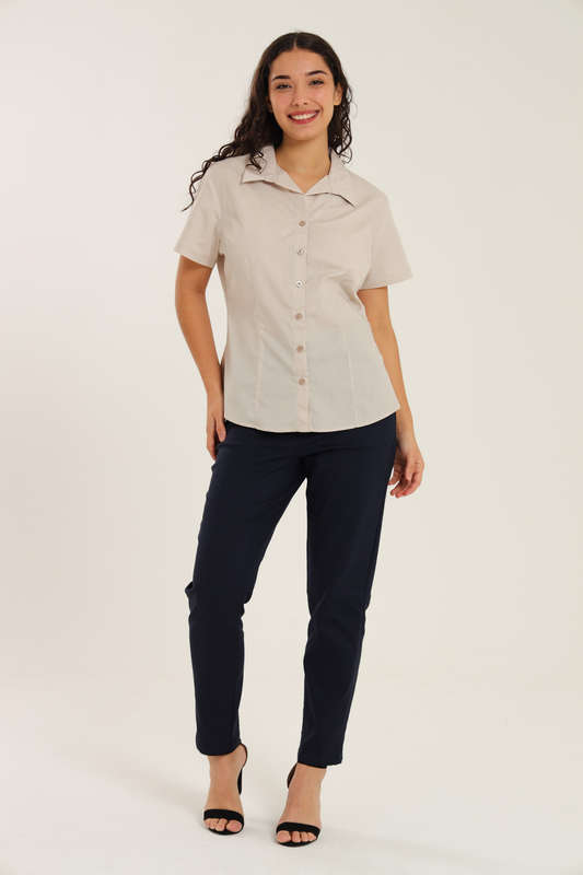 Ladies Duchess Blouse Shirt Corporate Wear Short Sleeve Size 26 To 56