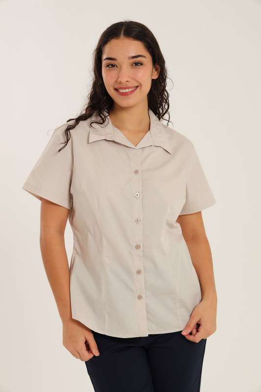 Ladies Duchess Blouse Shirt Corporate Wear Short Sleeve Size 26 To 56