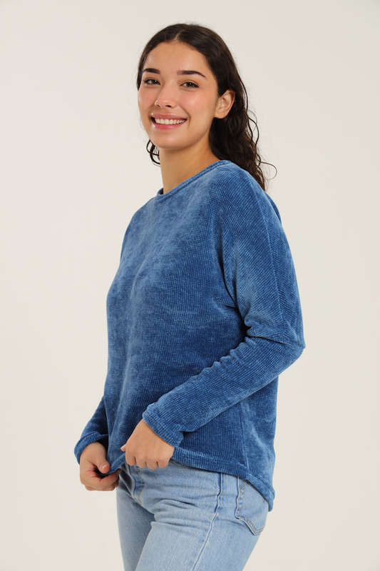Plush Chenille Pullover Sweater