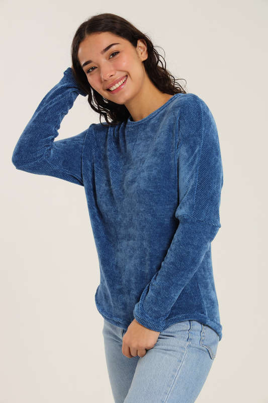 Plush Chenille Pullover Sweater