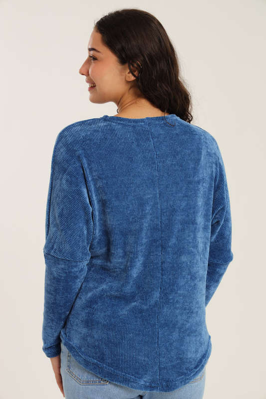 Plush Chenille Pullover Sweater
