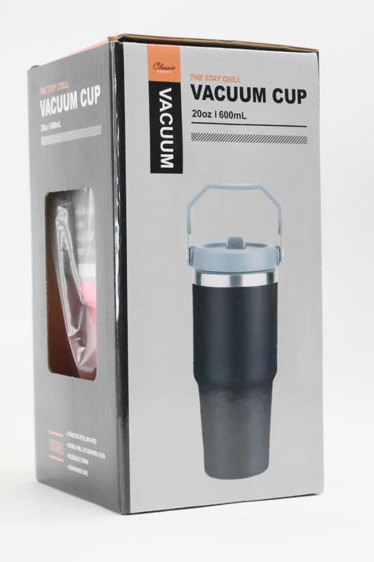 Thermos Vacuum Double Wall Stainless Steel Travel Flask Cup 600ml