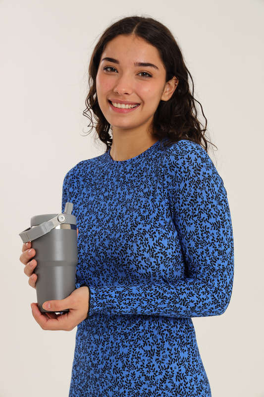 Thermos Vacuum Double Wall Stainless Steel Travel Flask Cup 600ml