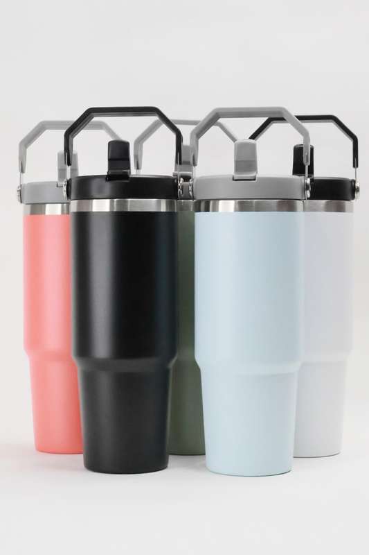Thermos Vacuum Double Wall Stainless Steel Travel Flask Cup 900ml