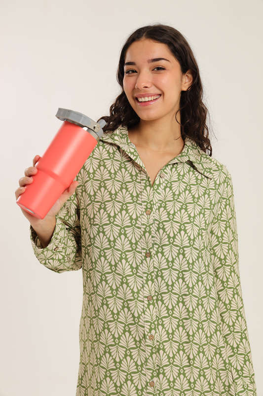 Thermos Vacuum Double Wall Stainless Steel Travel Flask Cup 900ml