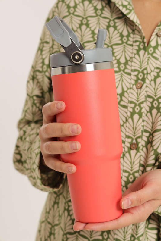 Thermos Vacuum Double Wall Stainless Steel Travel Flask Cup 900ml