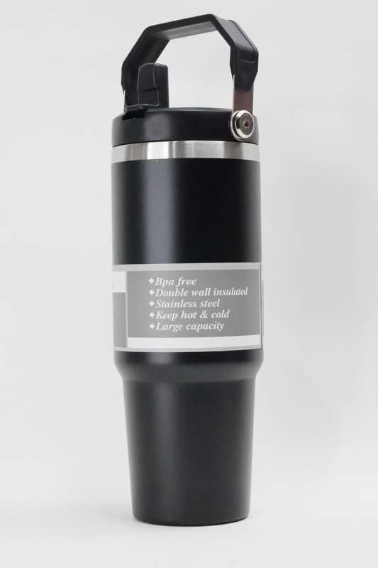 Thermos Vacuum Double Wall Stainless Steel Travel Flask Cup 900ml