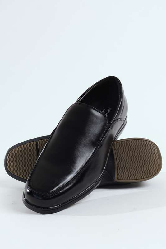 Van Heusen Men's Memory Foam Casual Formal Slip-On Black Shoes