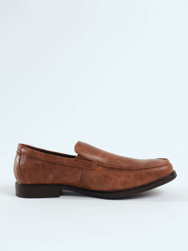 Van Heusen Men's Memory Foam Casual Formal Slip-On Brown Shoes
