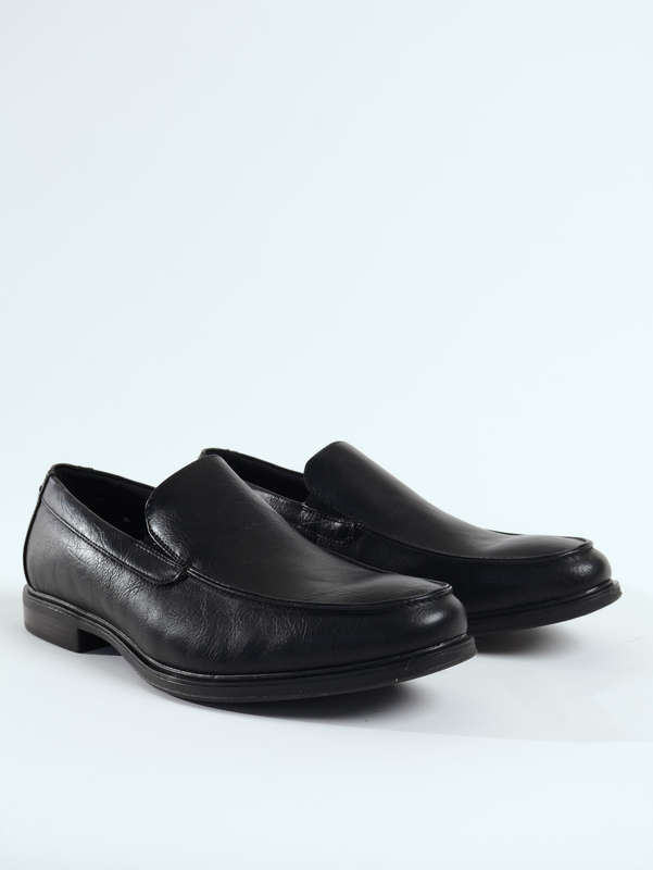 Van Heusen Men's Memory Foam Casual Formal Slip-On Black Shoes