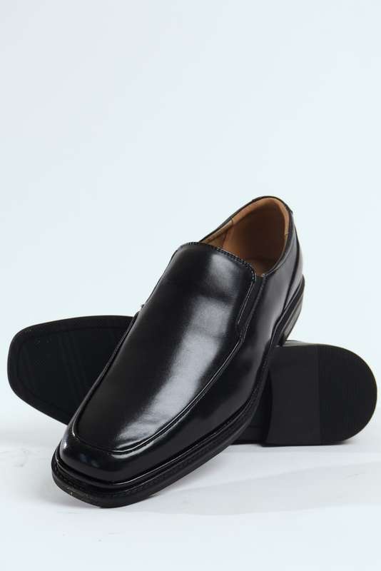 Van Heusen Men's Memory Foam Casual Formal Slip-On Black Shoes