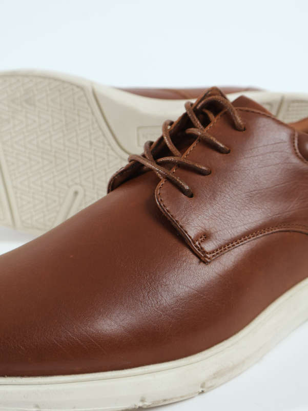 Van Heusen Men's Rayan Oxford Memory Foam Casual Formal Brown Lace Shoes