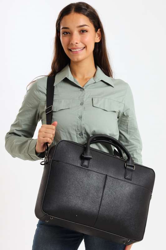 Bailey Premium Professional Laptop Bag PU Leather 16 Inch
