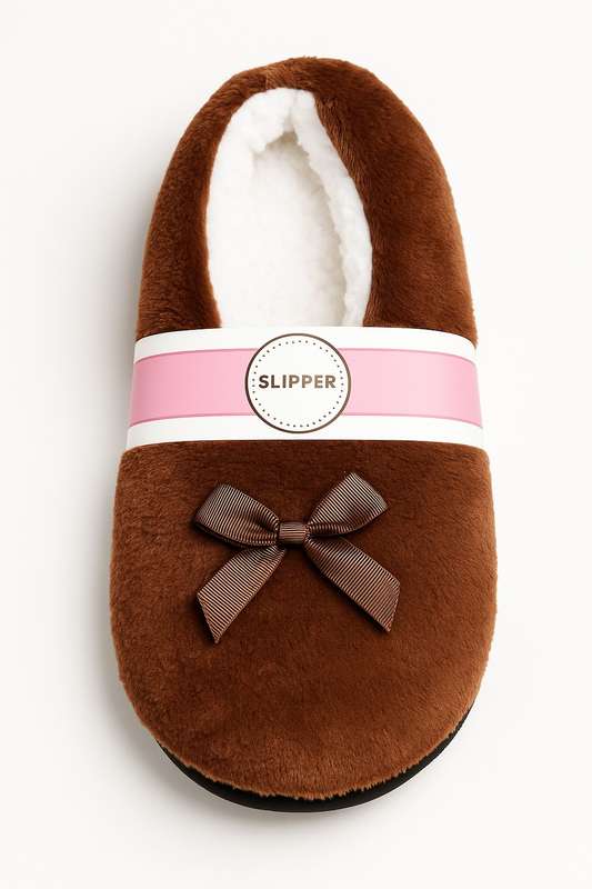 Ladies Winter Walking Slipper Grip Fleece Socks