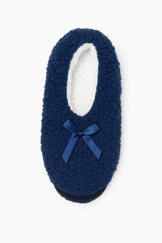 Ladies Winter Walking Slipper Grip Fleece Socks