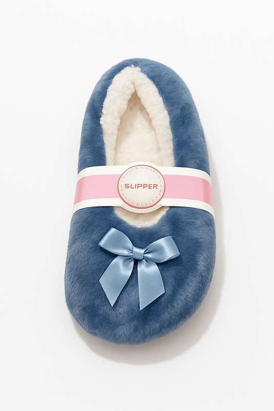Ladies Winter Walking Slipper Grip Fleece Socks