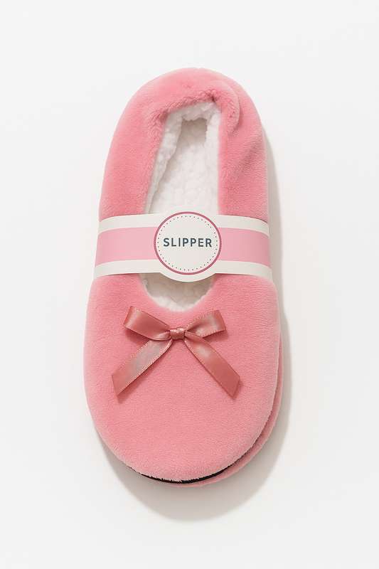 Ladies Winter Walking Slipper Grip Fleece Socks
