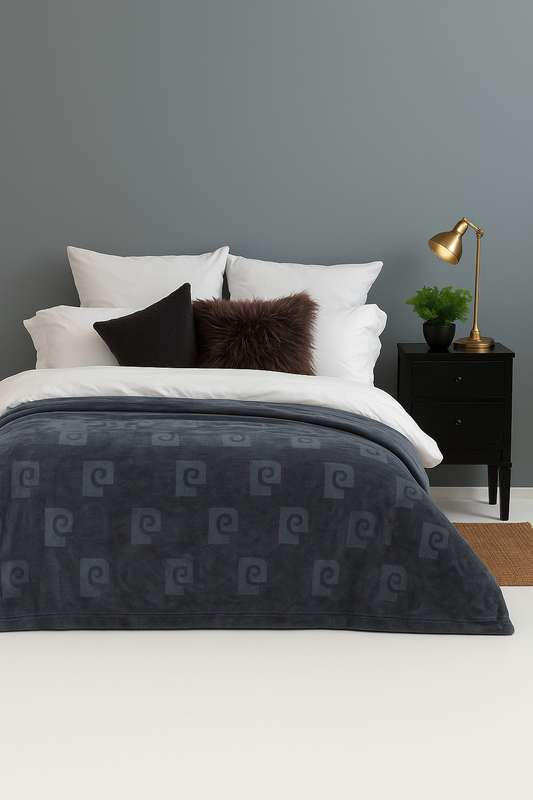 Pierre Cardin Heavy Weight Plush Blanket 600GSM 4KG 230cm x 220cm