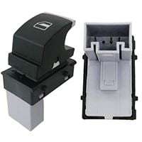 Switch Elec Window Vw Golf,jetta Vi,caddy,tig,tou,eos,cc,passat04-18 Rear Silver Edge