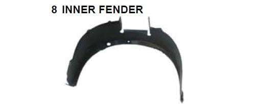 Corsa Fender Liner Front Right 2002 - 2012