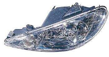 206 Head Lamp Lhs 2001-2008