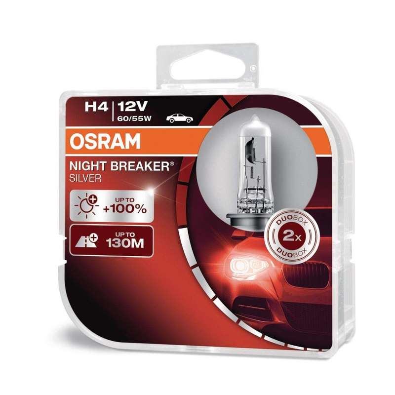 Osram H4 Globe Set - Nightbreaker Silver (great Deal)