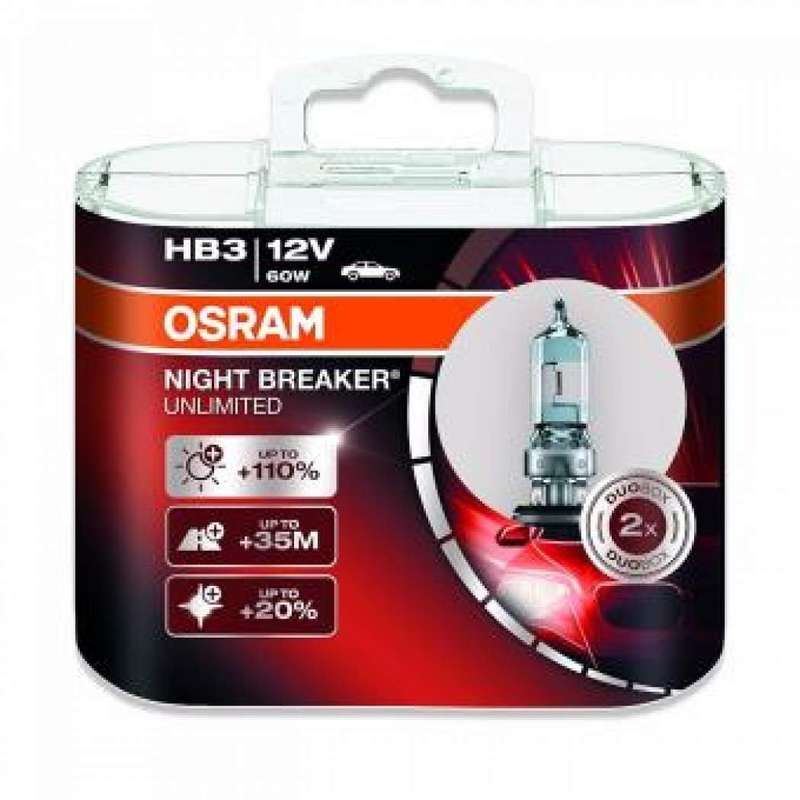 Osram Hb3 Night Breaker Unlimited Globe Set