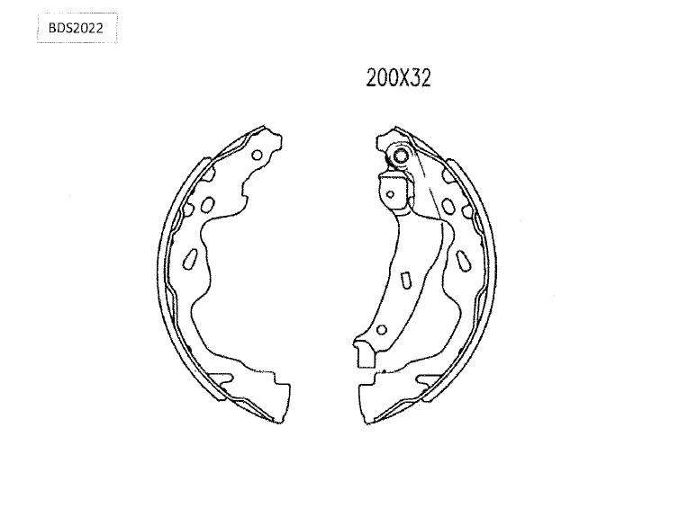 Etios 1.5 Brake Shoes Set 2012-2015