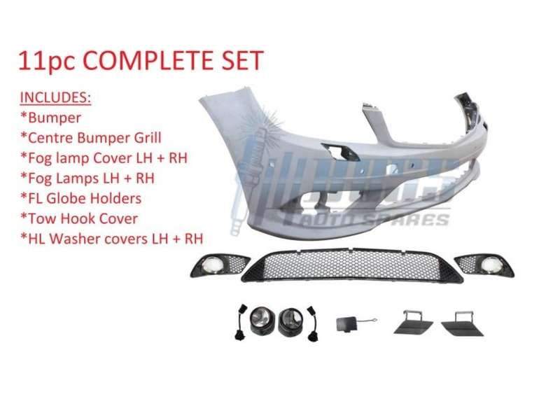 W204 C63 Amg Front Bumper Set 2008-2011 (w/pdc Holes) -