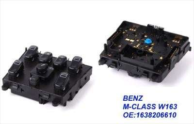 Mercedes M-class W163 Window Switch, F+rl/rh 4pc 98-04